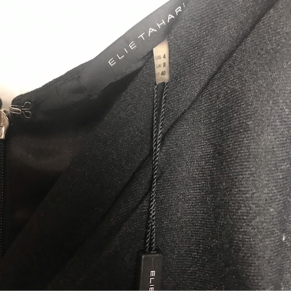 ELIE TAHARI NEW Zoe V-Neck Sleeveless Dress Sheath Cross Cross Wrap Top Lined - Picture 9 of 13